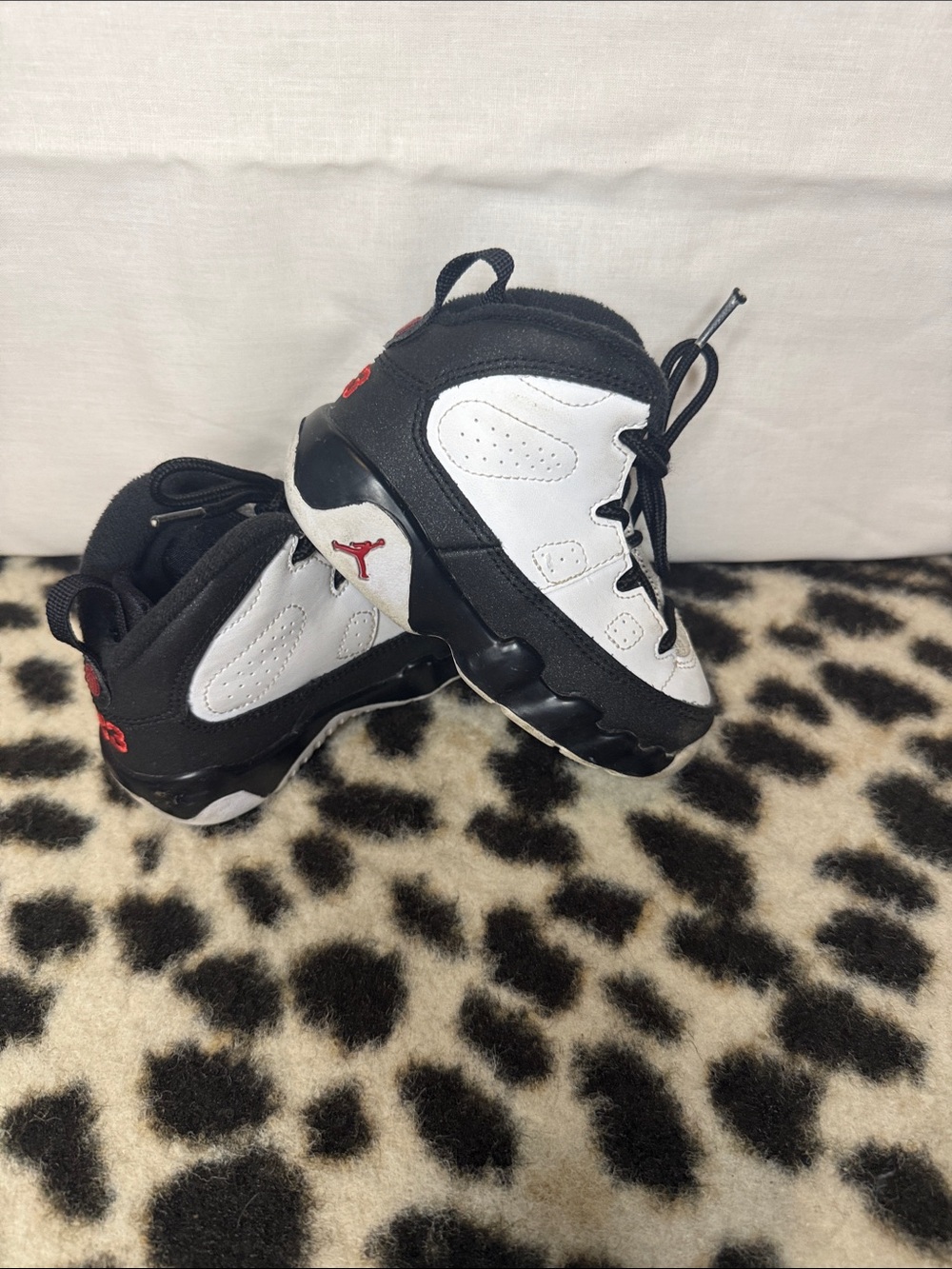 Toddler Sneakers in Black, White and Red